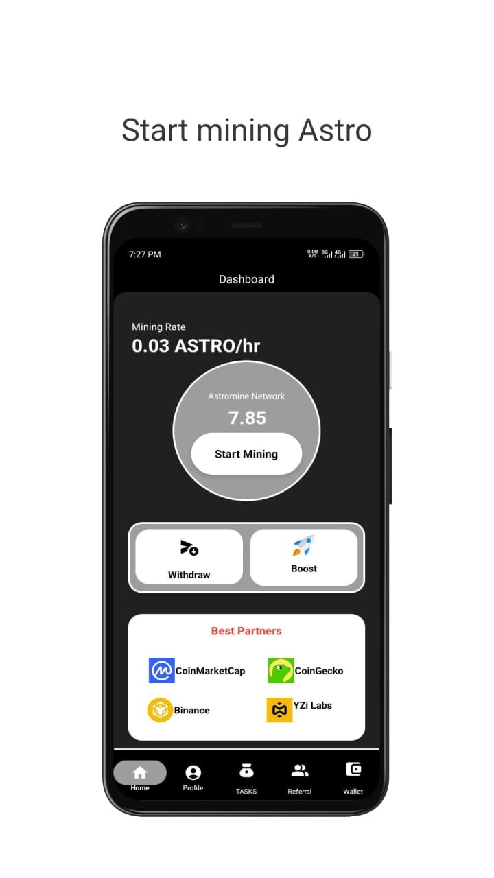 Mining Session Dashboard